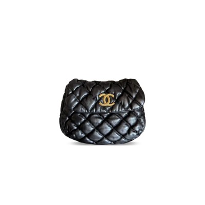 CHANEL BUBBLE SMALL QUILTED LAMBSKIN FLAP BAG 130069 (23*14.5*6cm)